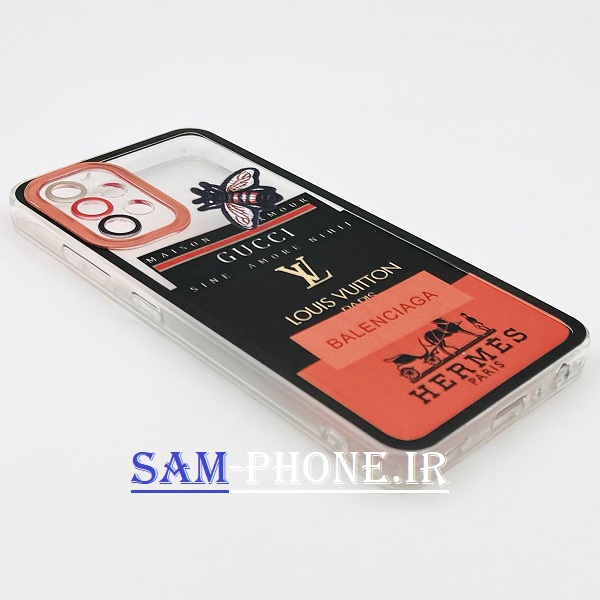 قاب گوشی Galaxy A32 4G سامسونگ ژله ای طرح دار شفاف محافظ لنز دار کد 113
