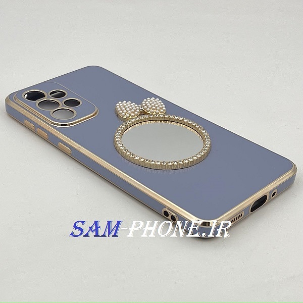 مشخصات و خریدقاب گوشی Galaxy A33 5G سامسونگ مای کیس گلد لاین دور طلایی محافظ لنز دار آینه ای پاپیونی نگیندار طوسی ، خرید قاب گوشی Galaxy A33 5G سامسونگ مای کیس گلد لاین دور طلایی محافظ لنز دار آینه ای پاپیونی نگیندار طوسی از فروشگاه سام فون ، قیمت  قاب گوشی Galaxy A33 5G سامسونگ مای کیس گلد لاین دور طلایی محافظ لنز دار آینه ای پاپیونی نگیندار طوسی ، ارزانترین قیمت قاب گوشی Galaxy A33 5G سامسونگ مای کیس گلد لاین دور طلایی محافظ لنز دار آینه ای پاپیونی نگیندار طوسی