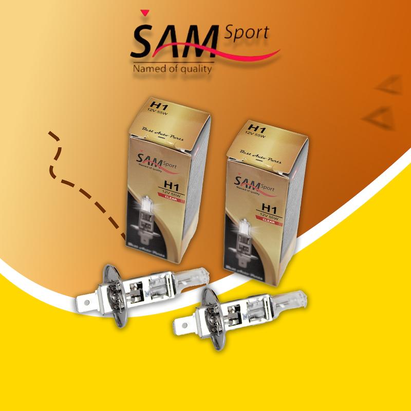 انواع لامپ های خودرو مدل هالوژن  با پایه اچ 1