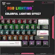 کیبورد گیمینگ اونیکوما مدل G55 RGB، مکانیکال سوییچ قهوه‌ای، Tenkeyless، نورپردازی RGB