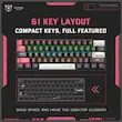 کیبورد گیمینگ اونیکوما مدل G55 RGB، مکانیکال سوییچ قهوه‌ای، Tenkeyless، نورپردازی RGB