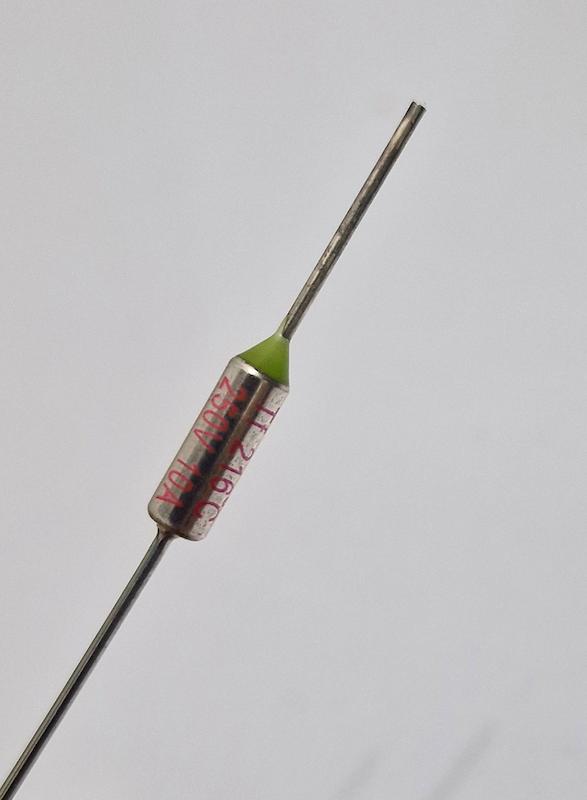 فیوز حرارتی 216 درجه 10A 250V (ترموفیوز 216 درجه)