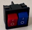 کلید سشوار دوقلو گاسونیک 6A250V/15A250V KCD5⁹(کلید کنترل سرعت و حرارت سشوار)