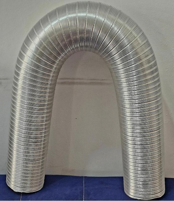 لوله آلومینیومی هود سایز 10 و 12 (لوله خرطومی آلومینیومی هود آشپزخانه)