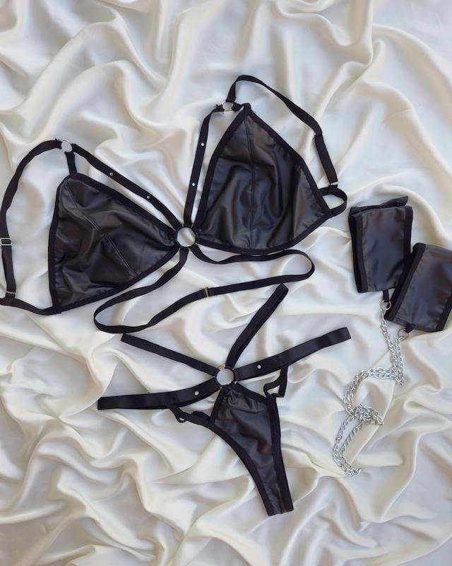 ست فانتزی چرم دستبند دار D36 🍭