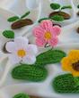 گیره مو جوانه بافتنی 🌱
