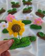 گیره مو جوانه بافتنی 🌱