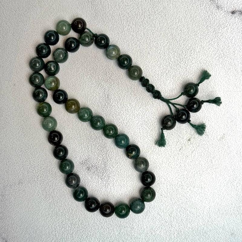 تسبیح عقیق خزه 