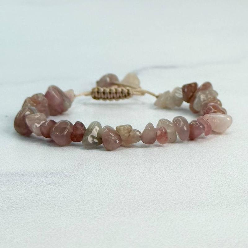 دستبند چیپسی رزکوارتز