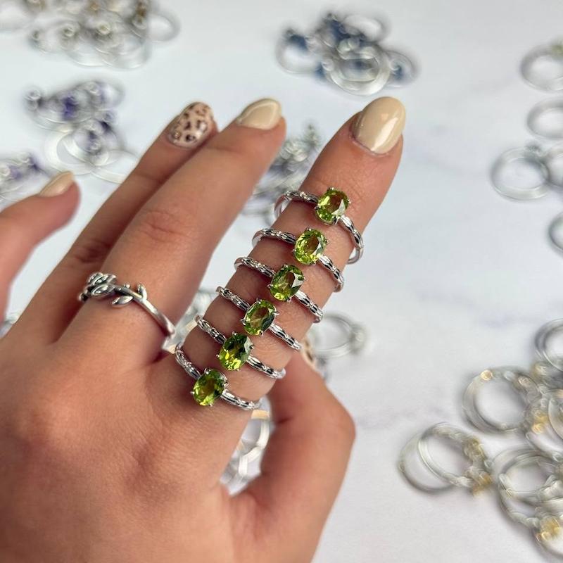 انگشتر نقره زبرجد