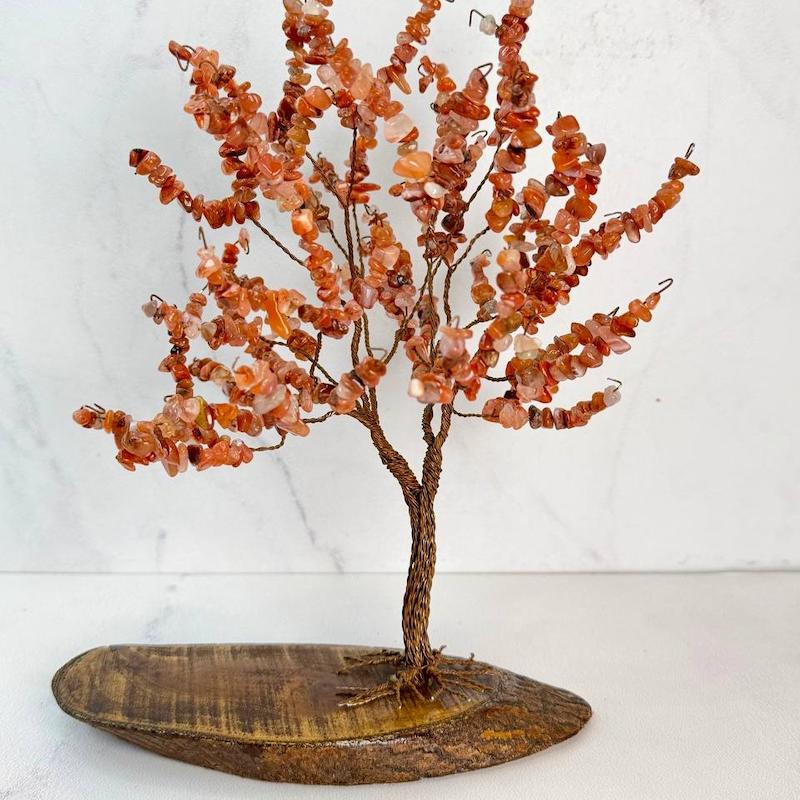 درختچه سنگ طبیعی عقیق کارنلین