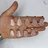 آویز درخت کاج سنگ رز کوارتز(کوارتز صورتی)