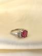 انگشتر نقره زنانه یاقوت سرخ