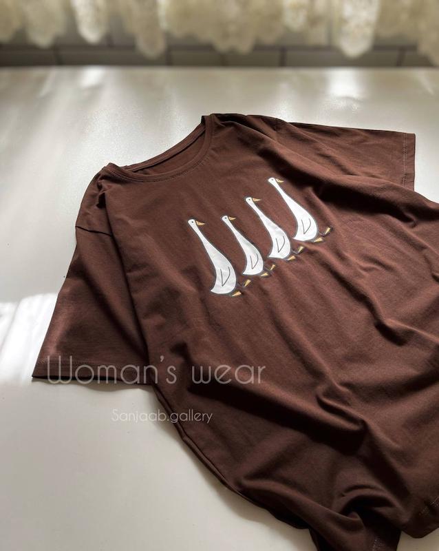 تیشرت قواره دار «اردک» 🦆☀️