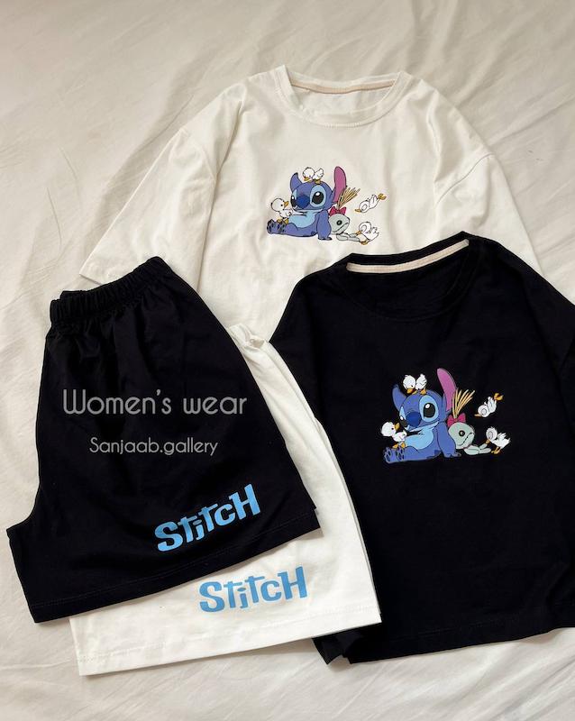 ست کراپ شلوارک استیج✨🫐
