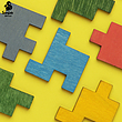 پازل سنجاب وود مدل Squares Puzzle کد 0124