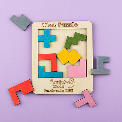 پازل سنجاب وود مدل Tiva Puzzle کد 0126
