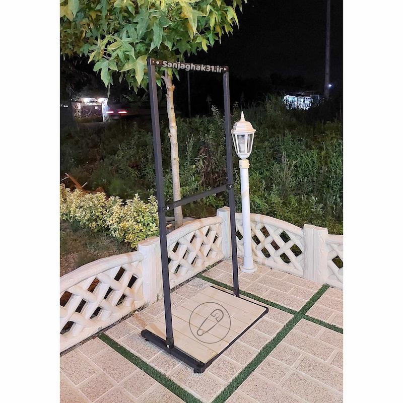 رگال لباس ساده با ۲ ردیف آویز و کف چوبی (کد B202)