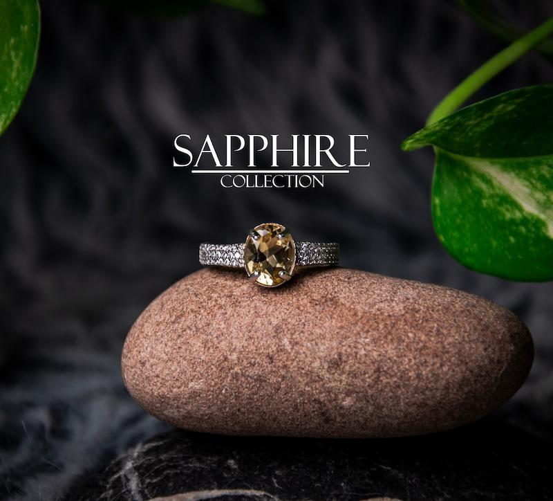 انگشتر سیترین زنانه