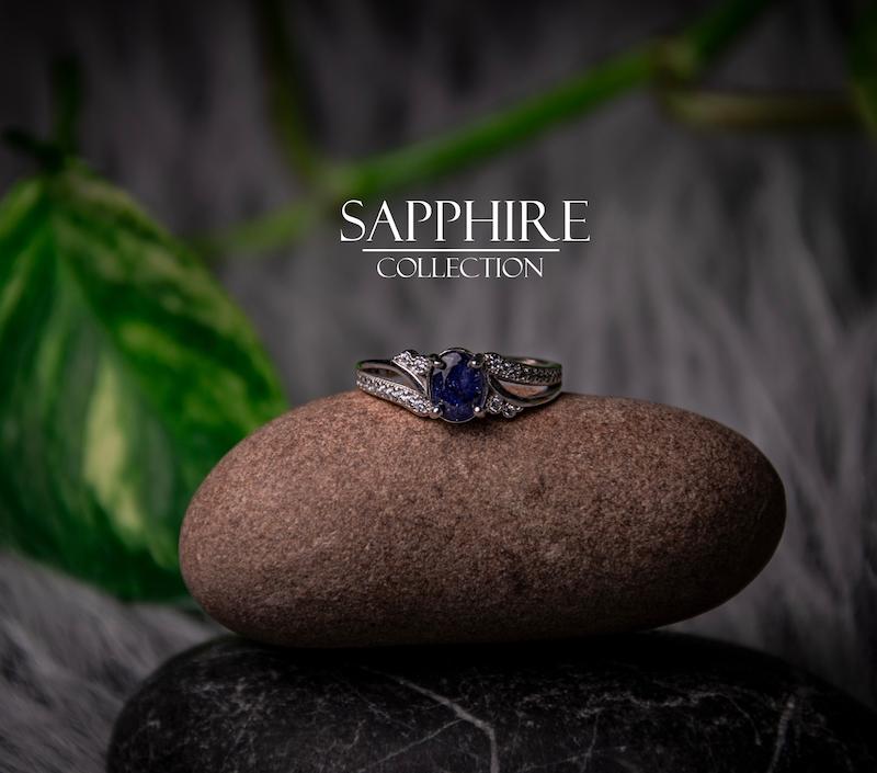 انگشتر یاقوت کبود زنانه