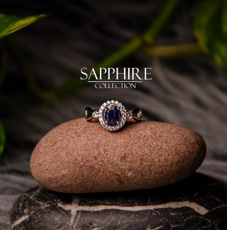 انگشتر یاقوت کبود زنانه