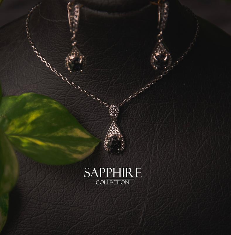 ست باقوت سیاه ظریف