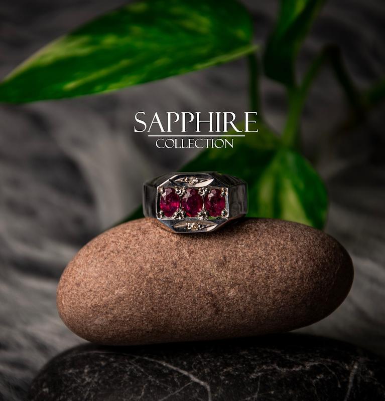 انگشتر یاقوت سرخ مردانه