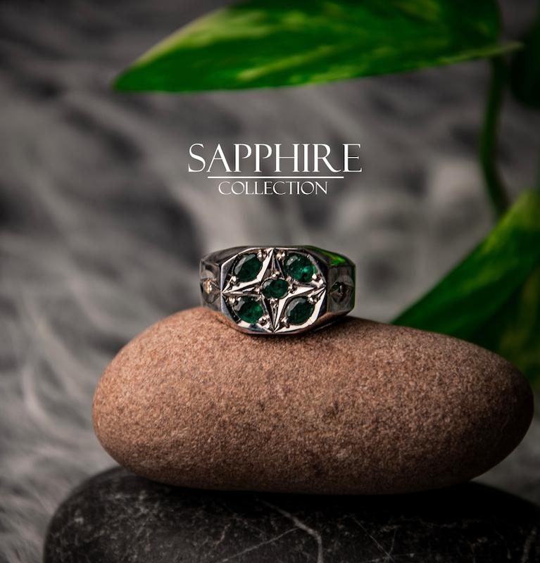 انگشتر زمرد مردانه