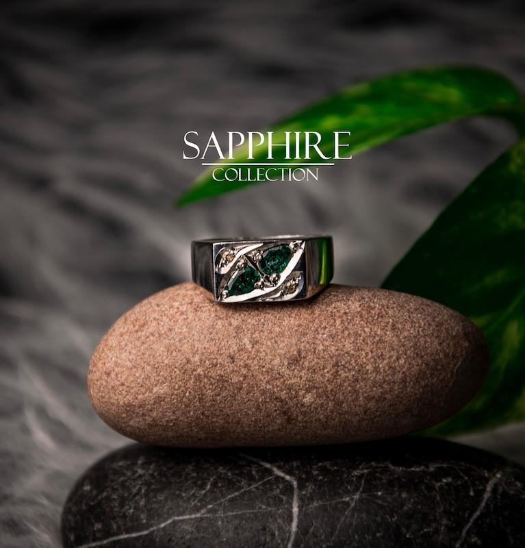 انگشتر زمرد و الماس