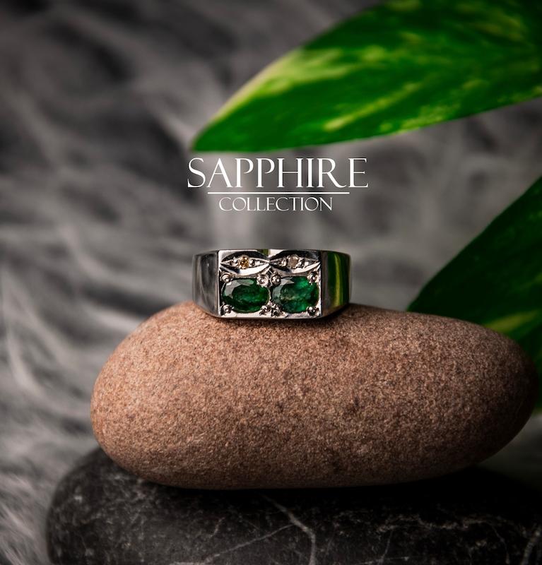 انگشتر زمرد و الماس