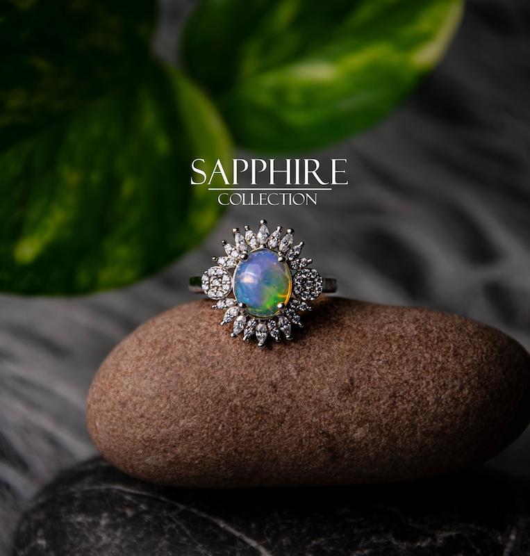 انگشتر اوپال زنانه