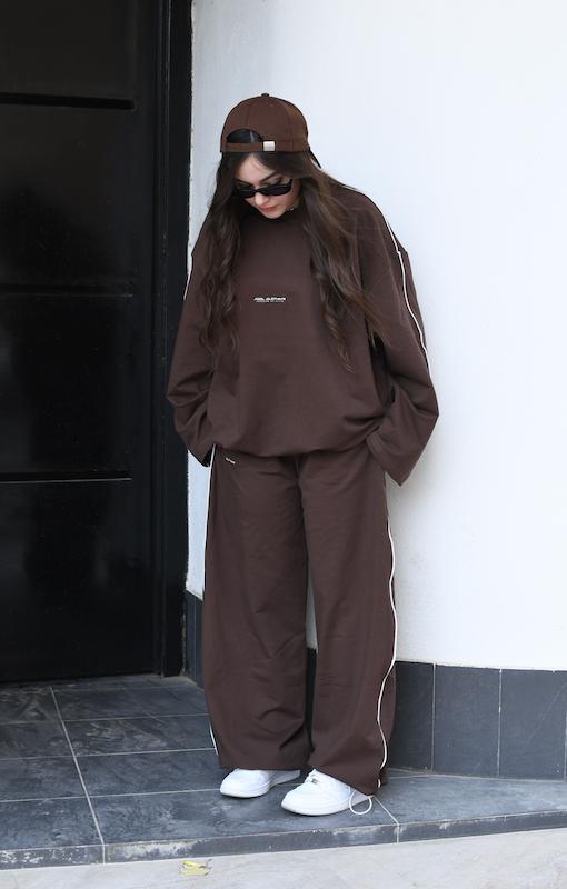 ست دورس و شلوار چاکلت