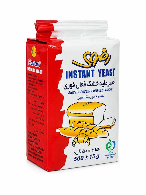 خمیرمایه وکیوم رضوی (کارتن ۲۰ بسته ۵۰۰ گرمی)