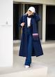 پالتو فوتر سرمه ای بلند