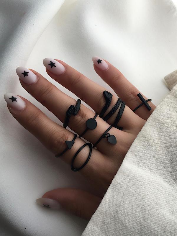 پک انگشتر ماری مشکی