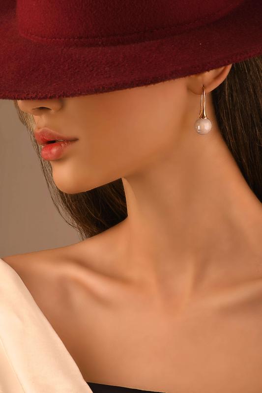 گوشواره آویز گوی مروارید