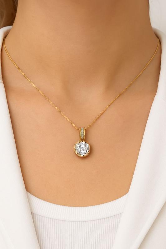 آویز تک نگین