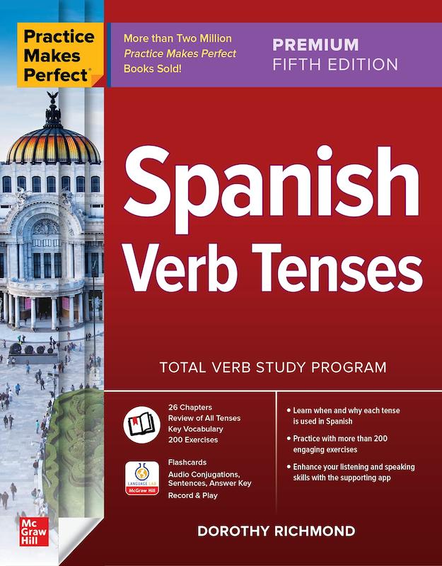 کتاب افعال اسپانیایی Practice Makes Perfect Spanish Verb Tenses Fifth Edition