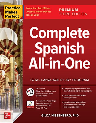 کتاب اسپانیایی Practice Makes Perfect Complete Spanish All in One Third Edition