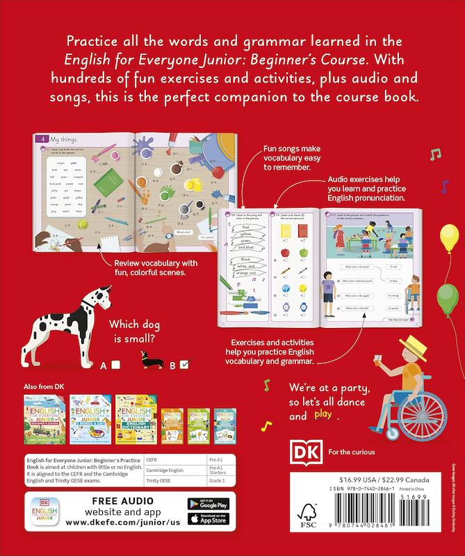 کتاب تمرین انگلیسی برای همه (آموزش انگلیسی به کودکان) English for Everyone Junior Beginners Practice Book
