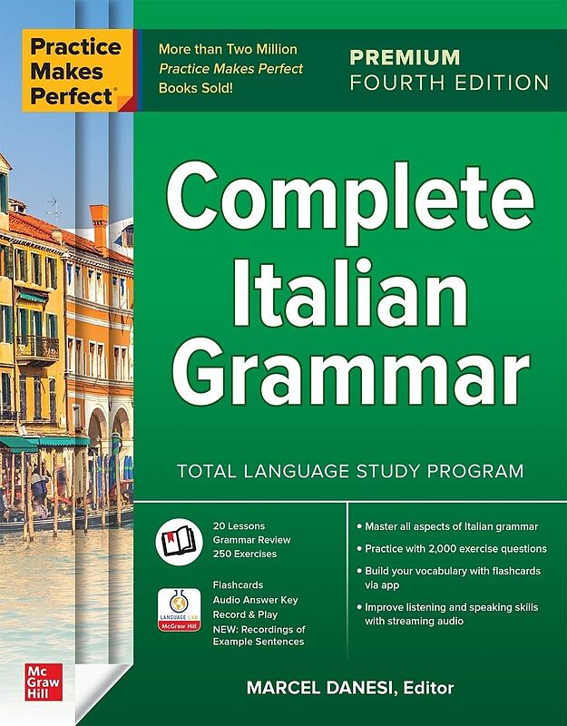 کتاب گرامر ایتالیایی Practice Makes Perfect Complete Italian Grammar Fourth Edition