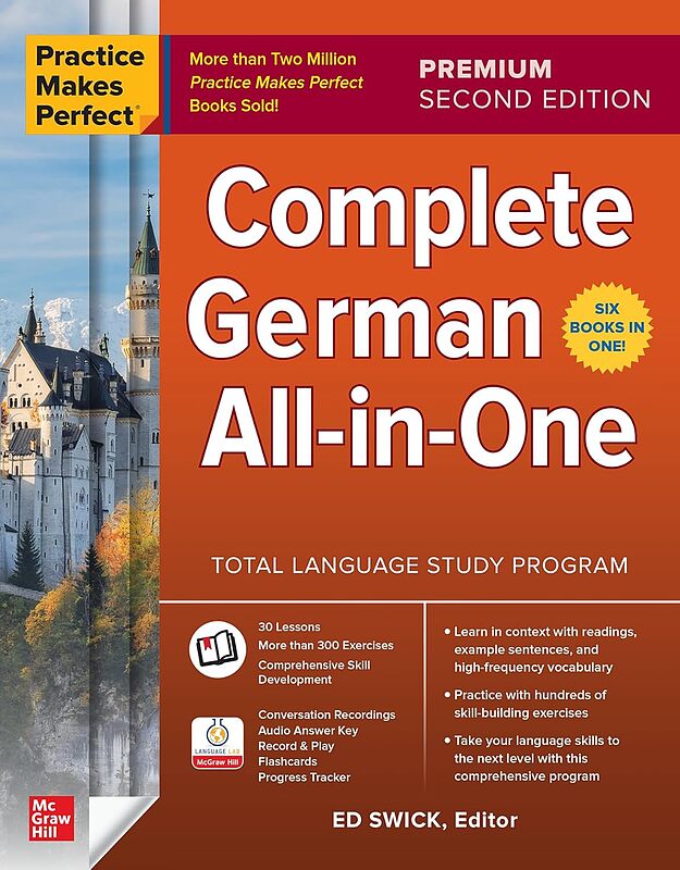 کتاب آلمانی Practice Makes Perfect Complete German All in One Second Edition