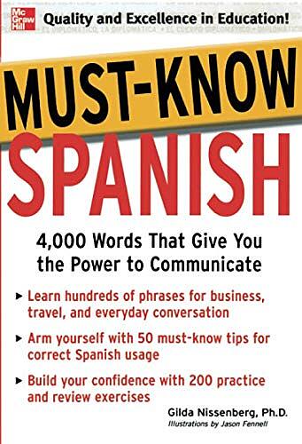 خرید کتاب لغات اسپانیایی Must-Know Spanish Essential Words For A Successful Vocabulary