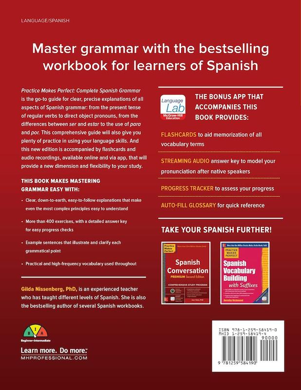کتاب گرامر اسپانیایی کامپلیت اسپنیش گرامر Practice Makes Perfect Complete Spanish Grammar از فروشگاه کتاب سارانگ