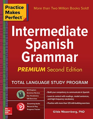 خرید کتاب اسپانیایی Practice Makes Perfect Intermediate Spanish Grammar از فروشگاه کتاب سارانگ