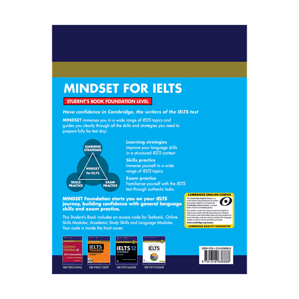 کتاب انگلیسی  Cambridge English Mindset For IELTS Foundation Student Book+CD