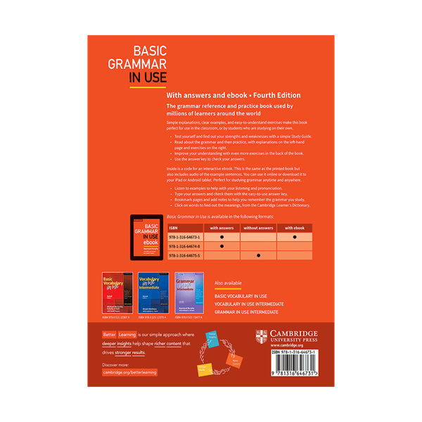 کتاب انگلیسی بیسیک گرمر این یوز  Basic Grammar In Use 4th+CD از فروشگاه کتاب سارانگ