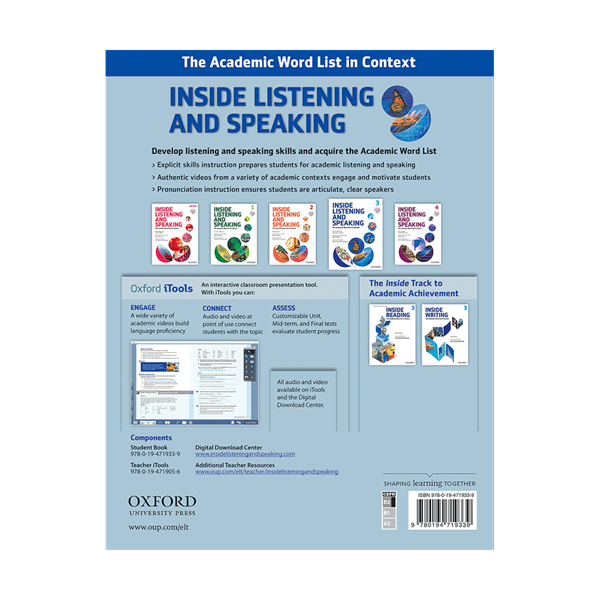 کتاب انگلیسی Inside Listening and Speaking 3+CD