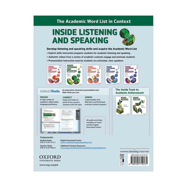 کتاب انگلیسی Inside Listening and Speaking 1+CD