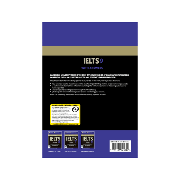 کتاب زبان کمبریج انگلیش آیلتس Cambridge English IELTS 9
